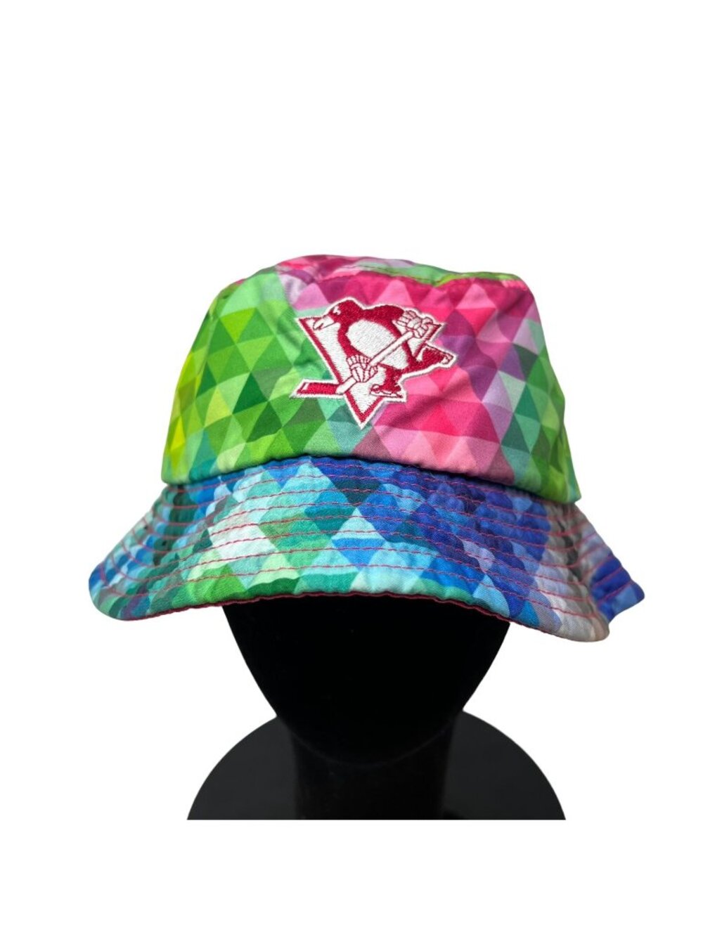 Pittsburgh Penguins New Era Youth Bucket Hat Cap Rainbow Colorful NHL Hockey